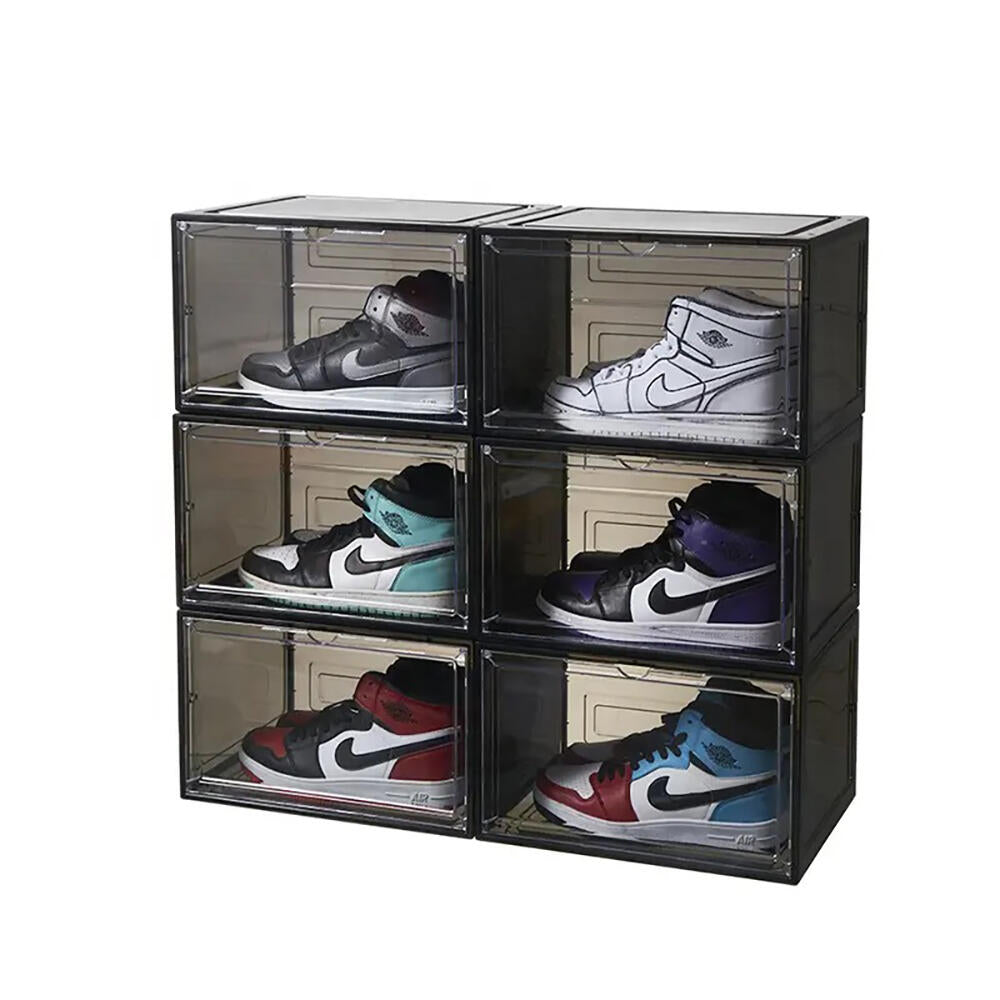 Pack 4 Cajas para Sneaker – Magnéticas, Plegables y Translúcidas (Tallas hasta 46)