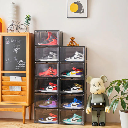 Pack 4 Cajas para Sneaker – Magnéticas, Plegables y Translúcidas (Tallas hasta 46)