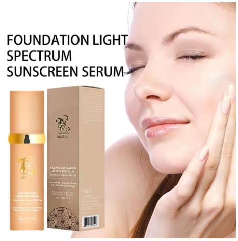 Base Espectral Media 4 en 1 – Impermeable, Larga Duración, SPF50 y Cobertura Total