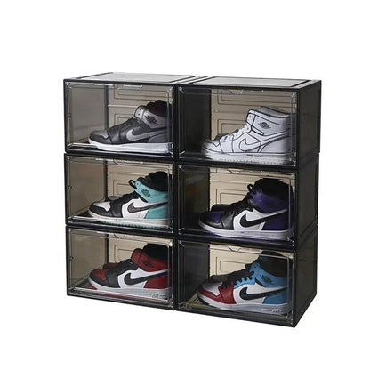 Pack 4 Cajas para Sneaker – Magnéticas, Plegables y Translúcidas (Tallas hasta 46)
